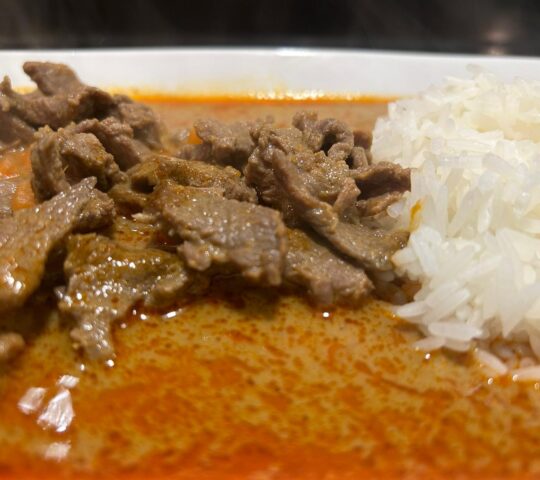 Panang de boeuf au curry